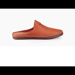 UGG Tamara Fire Opal Orange Leather Slip-on